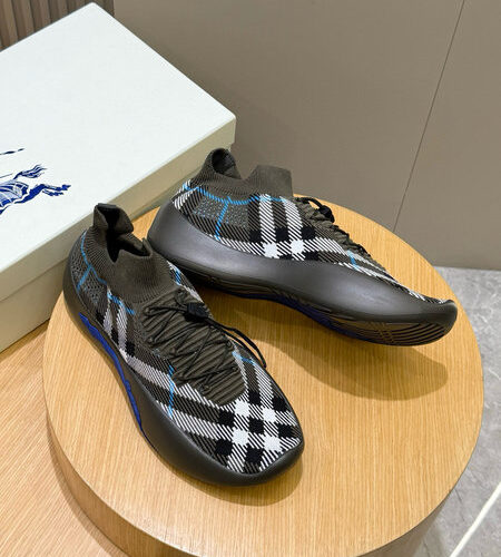 BURBERRY CHECK KNIT NEPTUNE SNEAKERS - BBR044