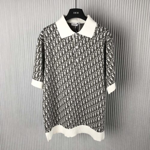 CHRISTIAN DIOR OBLIQUE POLO SHIRT