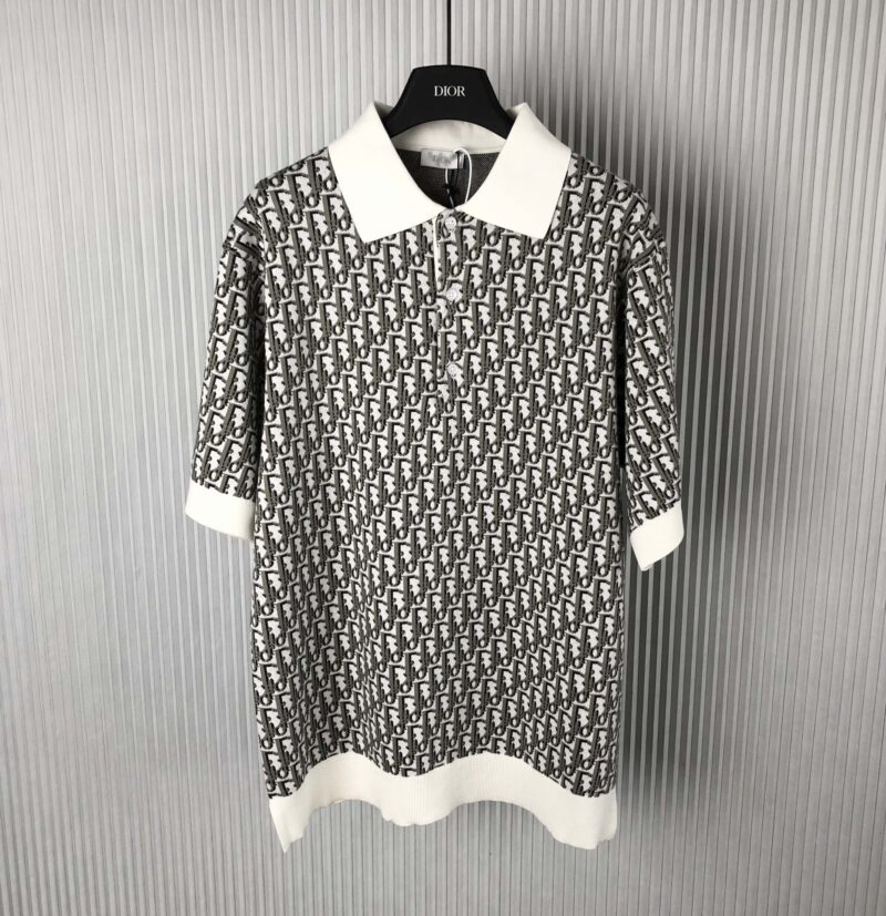 CHRISTIAN DIOR OBLIQUE POLO SHIRT