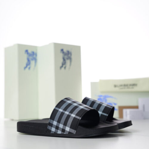 BURBERRY CHECK SLIDES - BSD001