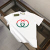 GUCCI WHITE LOGO T-SHIRT IN COTTON - GS031