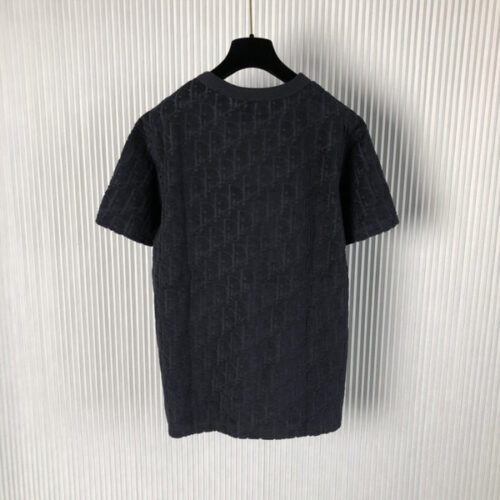 DIOR OBLIQUE RELAXED-FIT T-SHIRT BLACK - DS112