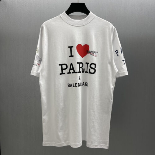 BALENCIAGA OVERLAYER POLITICAL CAMPAIGN T-SHIRT - BS063