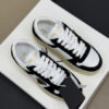 PRADA DOWNTOWN BOLD NAPPA LEATHER AND SUEDE SNEAKERS - PRS080