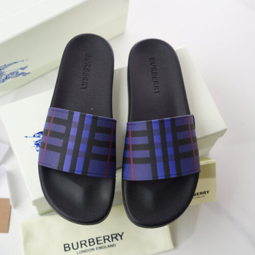 BURBERRY CHECK SLIDES - BSD006