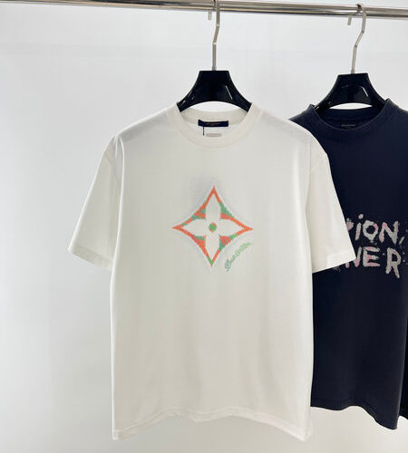 LV MONOGRAM FLOWER 3D GRADIENT PRINT T-SHIRT - LS070