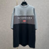BALENCIAGA UNITY SPORT T-SHIRT LARGE FIT IN HEATHER GREY - BS059