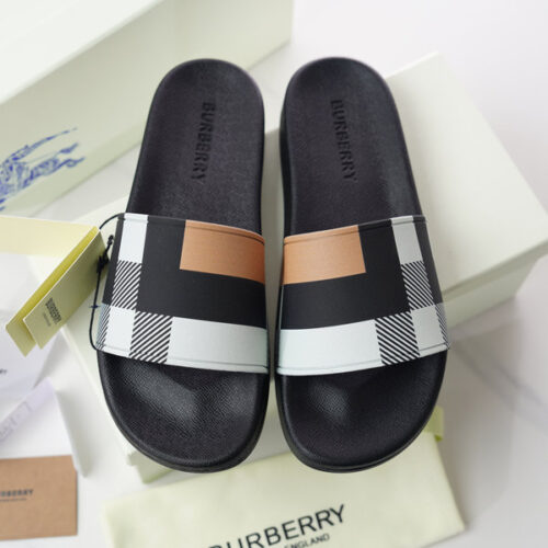 BURBERRY CHECK SLIDES - BSD003