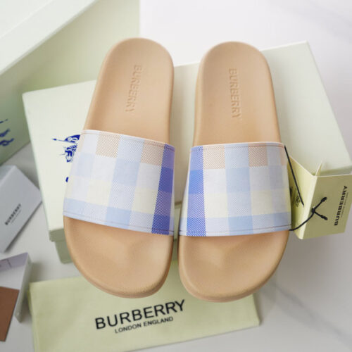 BURBERRY CHECK SLIDES - BSD004