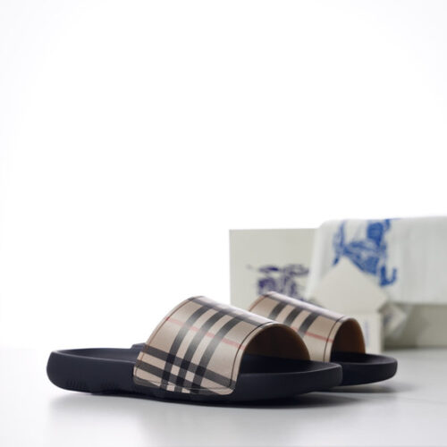 BURBERRY CHECK DIVE SLIDES - BSD018