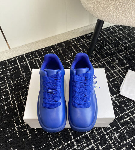 BURBERRY LEATHER BOX SNEAKERS - BBR032