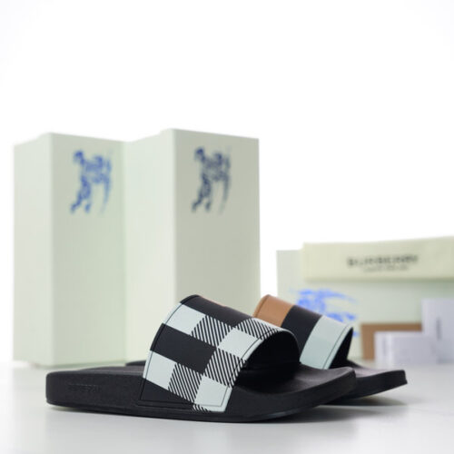 BURBERRY CHECK SLIDES - BSD003