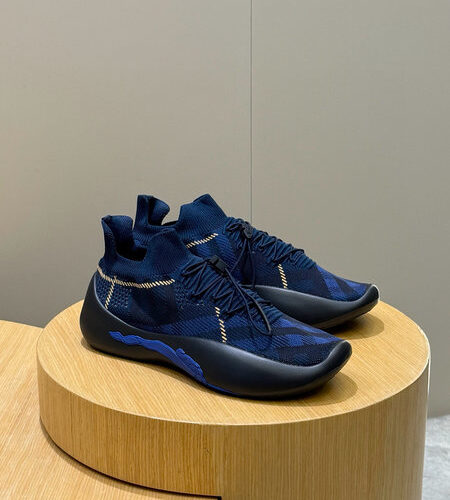 BURBERRY CHECK KNIT NEPTUNE SNEAKERS - BBR042
