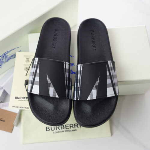 BURBERRY CHECK SLIDES - BSD007