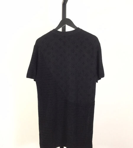 LV GRAPHIC JACQUARD SHORT-SLEEVED CREWNECK - LS087