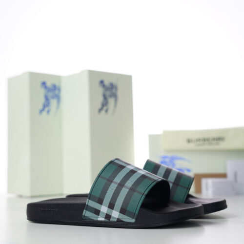 BURBERRY CHECK SLIDES - BSD005