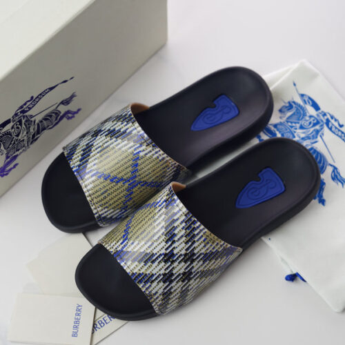 BURBERRY CHECK DIVE SLIDES - BSD015