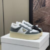 PRADA DOWNTOWN BOLD NAPPA LEATHER AND SUEDE SNEAKERS - PRS084