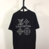 LV GRAPHIC JACQUARD SHORT-SLEEVED CREWNECK - LS087