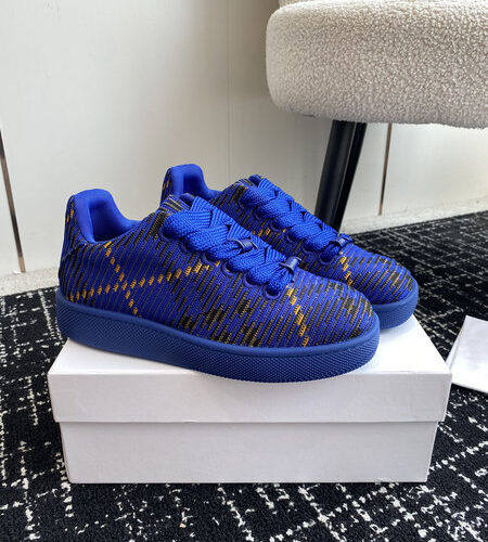 BURBERRY BOX KNIT CHECK SNEAKERS - BBR047