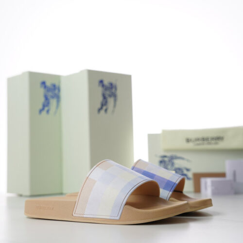 BURBERRY CHECK SLIDES - BSD004
