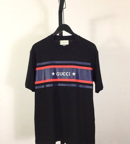 GUCCI PRINTED COTTON JERSEY T-SHIRT - GS050