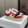 PRADA DOWNTOWN BOLD NAPPA LEATHER AND SUEDE SNEAKERS - PRS083