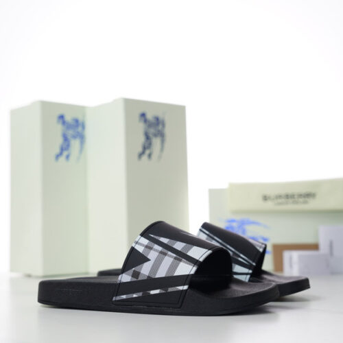 BURBERRY CHECK SLIDES - BSD007
