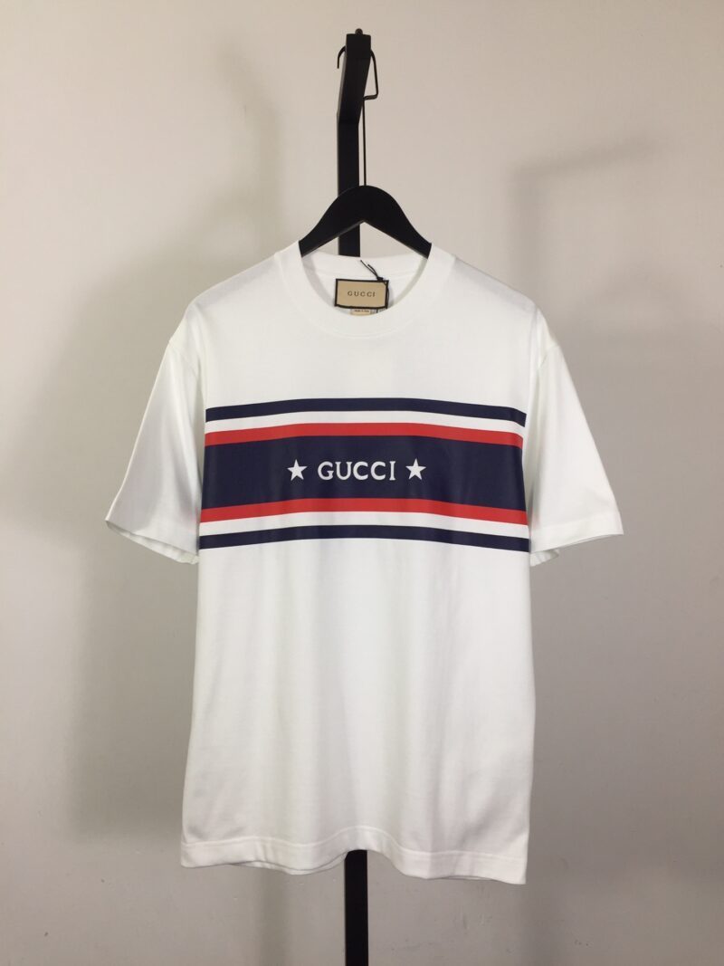 GUCCI PRINTED COTTON JERSEY T-SHIRT - GS051