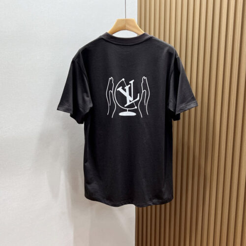 LV ELV WASHED PRINTED COTTON T-SHIRT - LS083