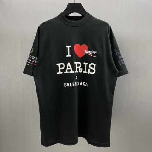 BALENCIAGA OVERLAYER POLITICAL CAMPAIGN T-SHIRT - BS064