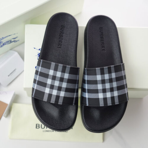 BURBERRY CHECK SLIDES - BSD001
