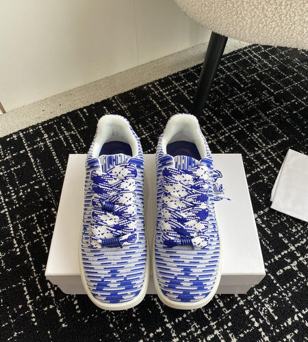 BURBERRY BOX KNIT CHECK SNEAKERS - BBR046
