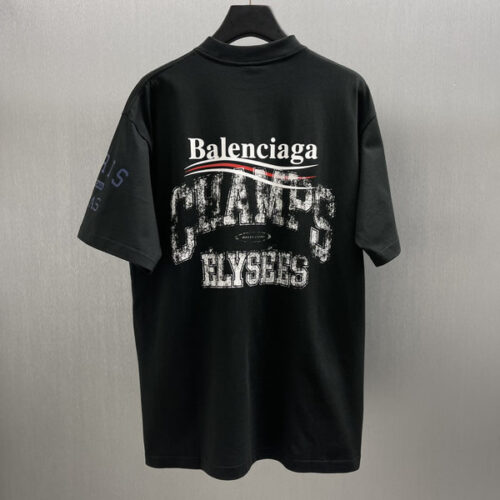 BALENCIAGA OVERLAYER POLITICAL CAMPAIGN T-SHIRT - BS064