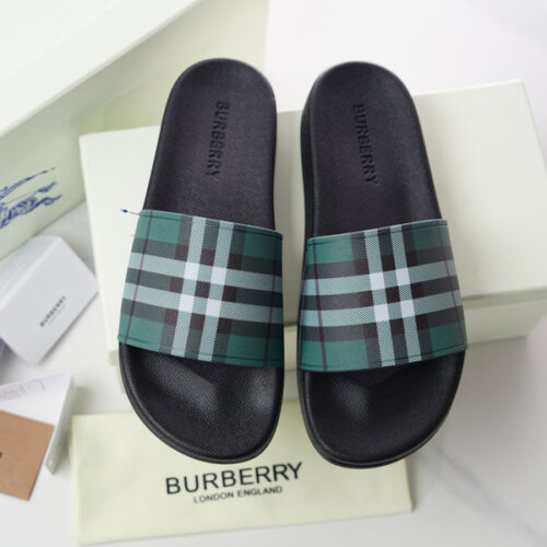 BURBERRY CHECK SLIDES - BSD005