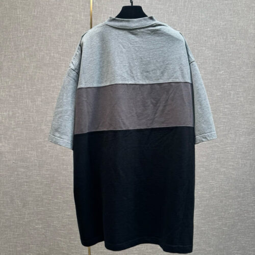 BALENCIAGA UNITY SPORT T-SHIRT LARGE FIT IN HEATHER GREY - BS059