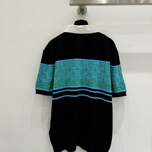 LOUIS VUITTON Iridescent Jacquard Short-Sleeved Polo - LS067