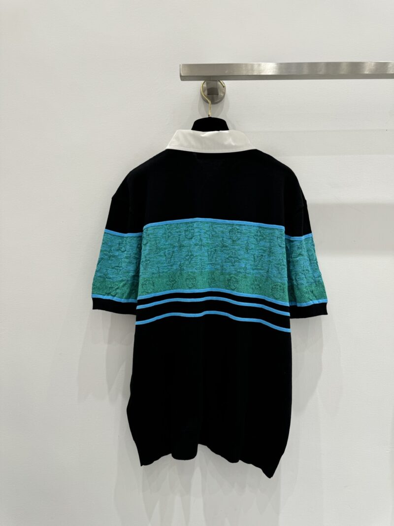 LOUIS VUITTON Iridescent Jacquard Short-Sleeved Polo - LS067