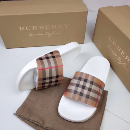 BURBERRY CHECK SLIDES - BSD009