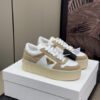 PRADA DOWNTOWN BOLD NAPPA LEATHER AND SUEDE SNEAKERS - PRS082