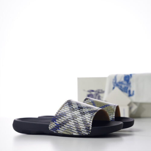 BURBERRY CHECK DIVE SLIDES - BSD015