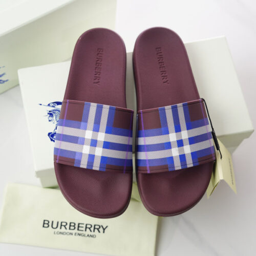 BURBERRY CHECK SLIDES - BSD002