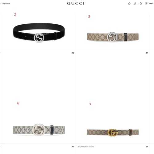 Gucci Belts BTGG004