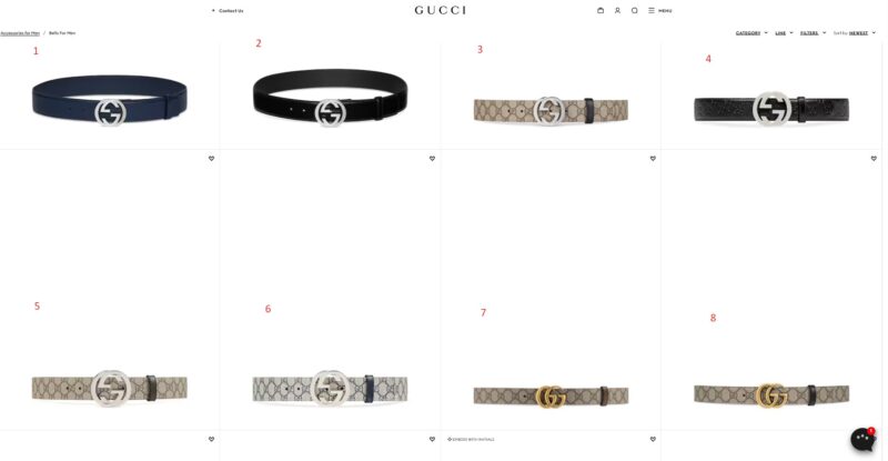 Gucci Belts BTGG004